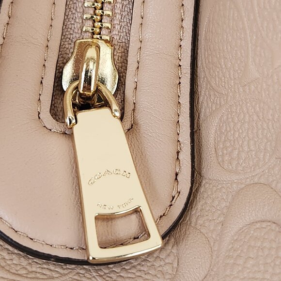 Euc Coach Lexy Tan Signature Leather Shoulder Bag Purse - Picture 7 of 17